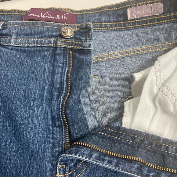 GLORIA VANDERBILT Amanda Jeans Size 14 Blue High Rise - Picture 10 of 14